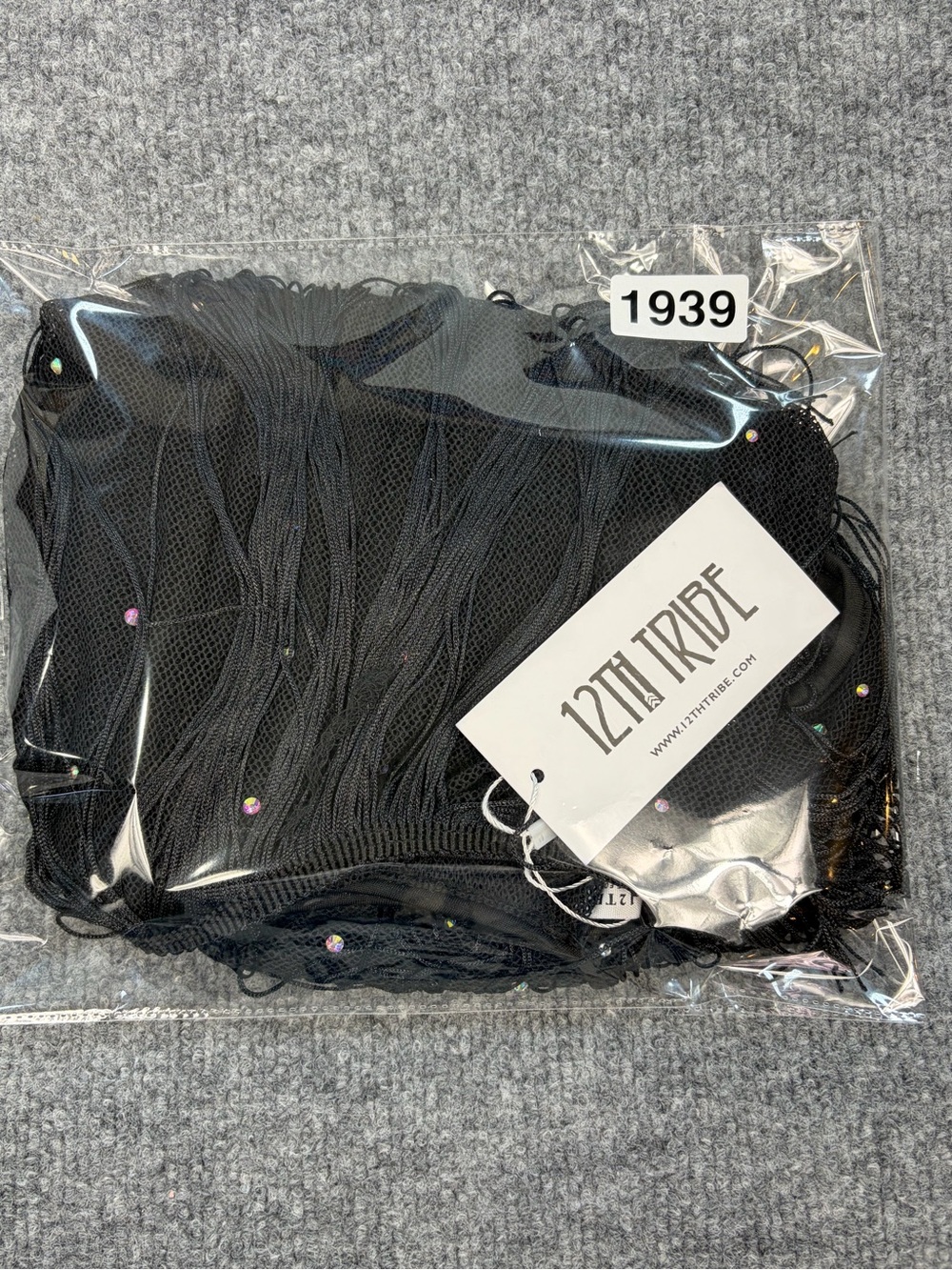 NWT 12th Tribe LeAnn Black Rhinestone Fringe Mini Dress | Size L - Picture 7 of 16
